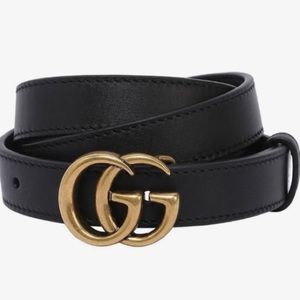 Black & Gold Gucci belt